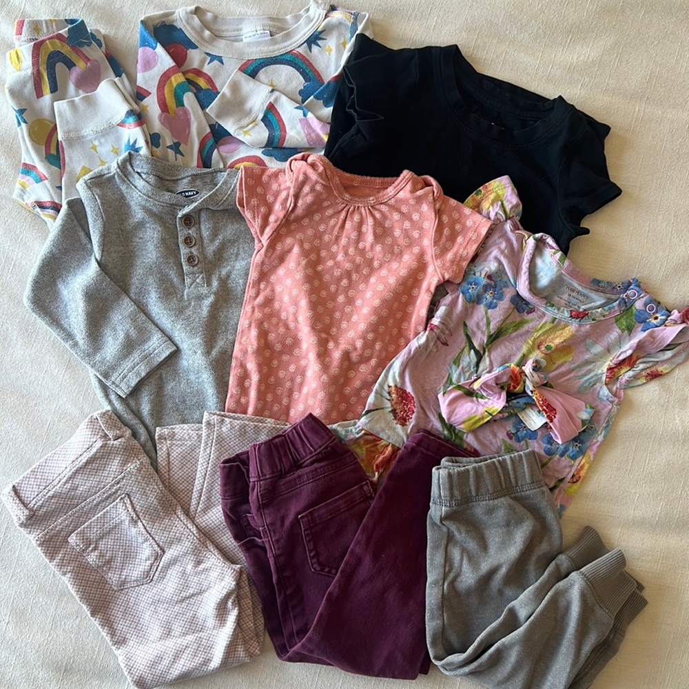 12- 18 mo Girls clothes. Hanna Anderson, Vans, size 5.5